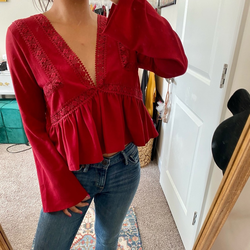 Shein top / small clutch bundle